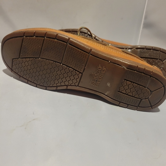 Sebago Schooner Crazy Horse Vintage Leather Shoe Mens Docksides Size 9M